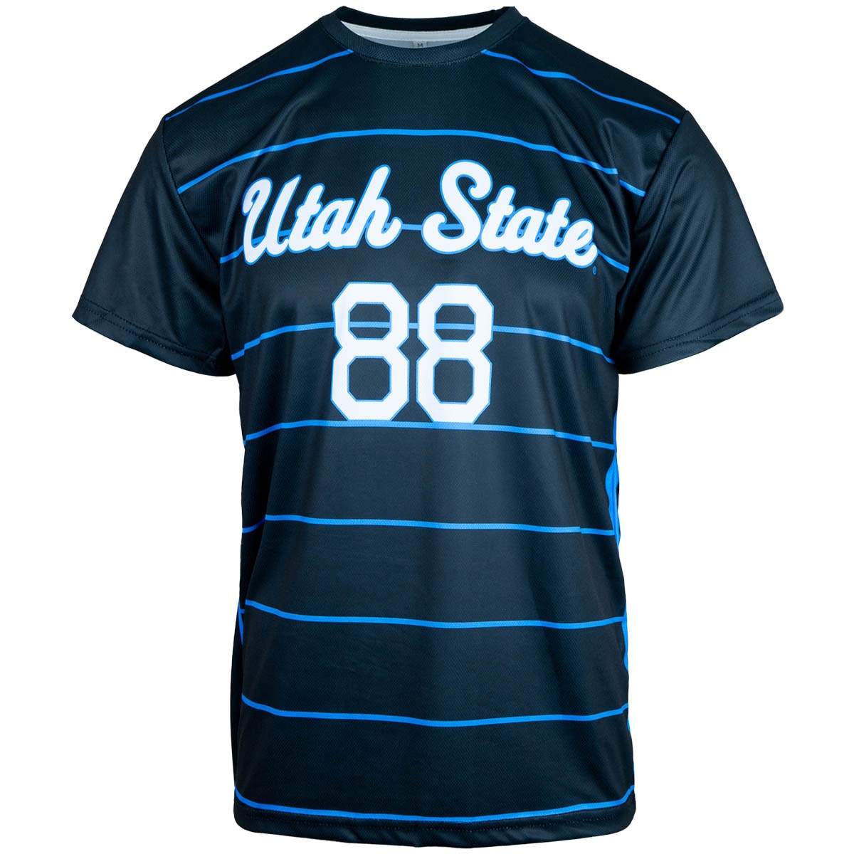 Replica Utah State Women's Striped Unisex Soccer Jersey Black